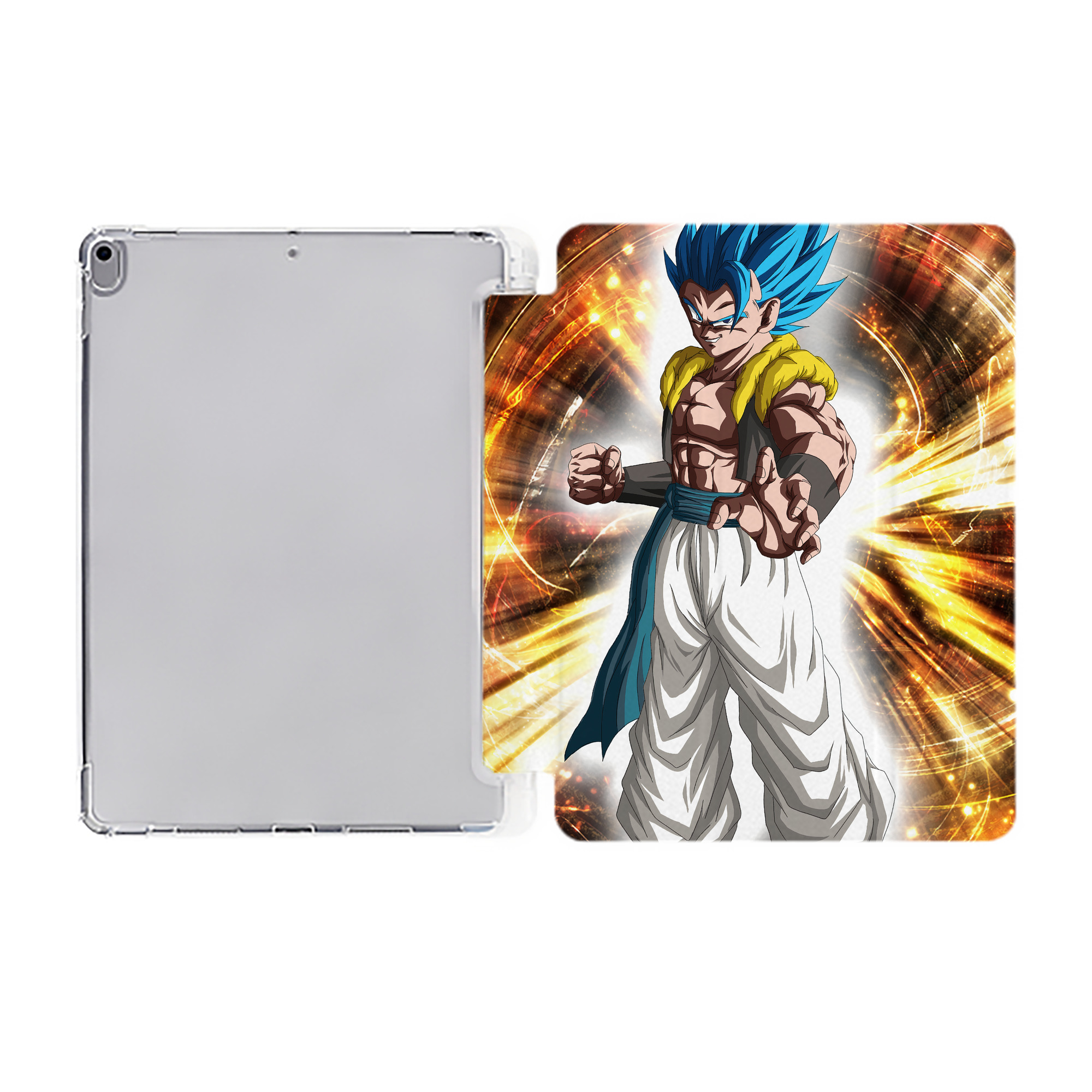 （画像用） ドラゴンボール DRAGON BALL IPad ケース ペン収納付き 三つ折りスタンド PUレザー×シリコン 対応機種9.5/10.5/10.9インチ